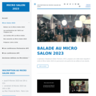 Page accueil de l'interface publique du site microsalon.fr